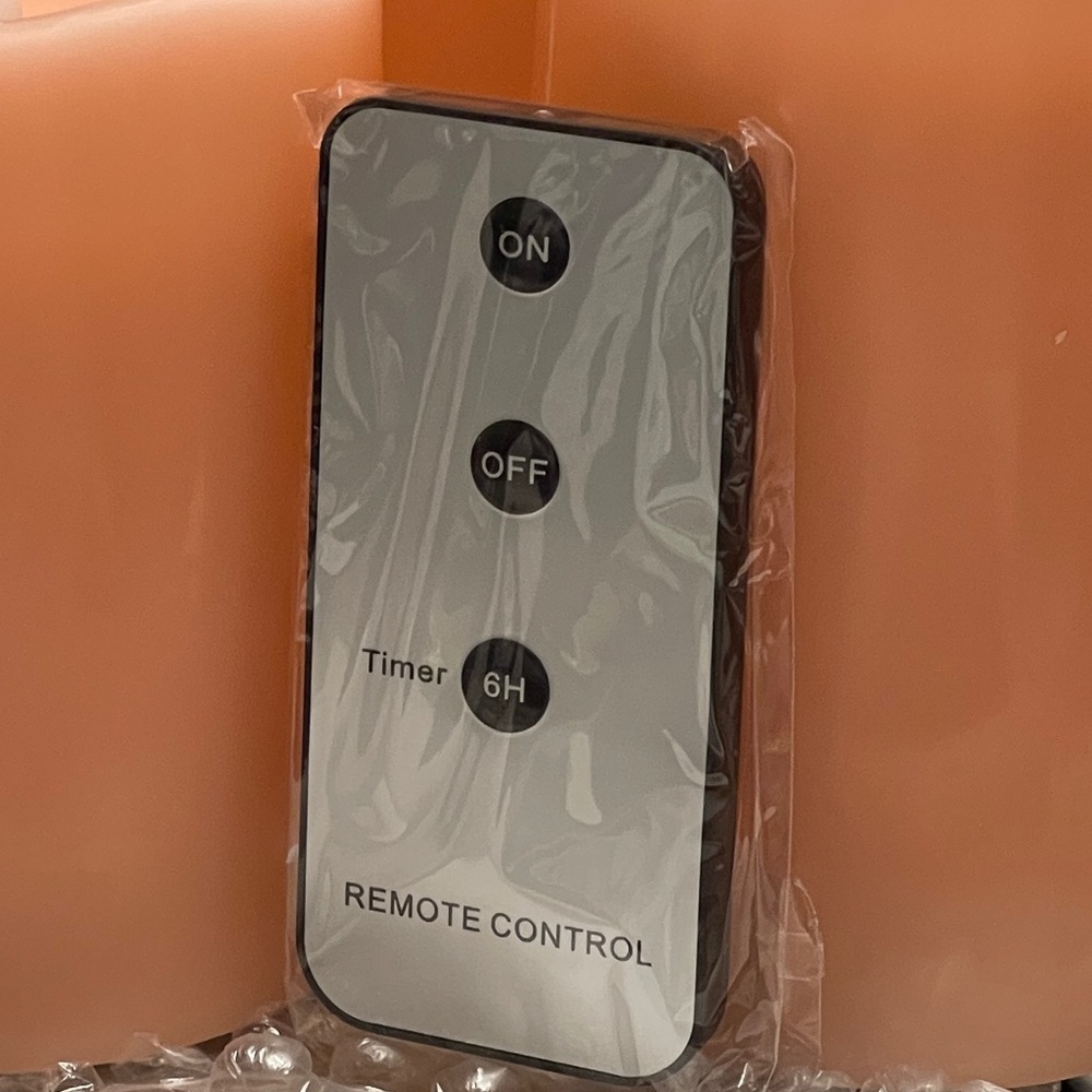 HOME REFLECTIONS Set of 3 Flameless Candles With Remote Control In Coral - Picture 11 of 11